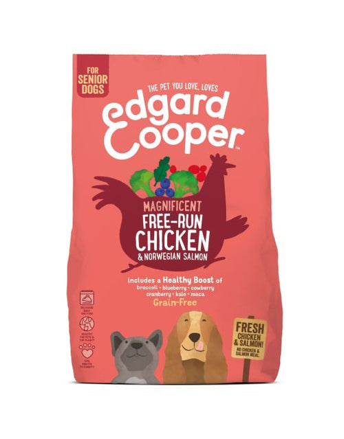 Edgard & Cooper seniorbrokken verse kip en Noorse zalm graanvrij