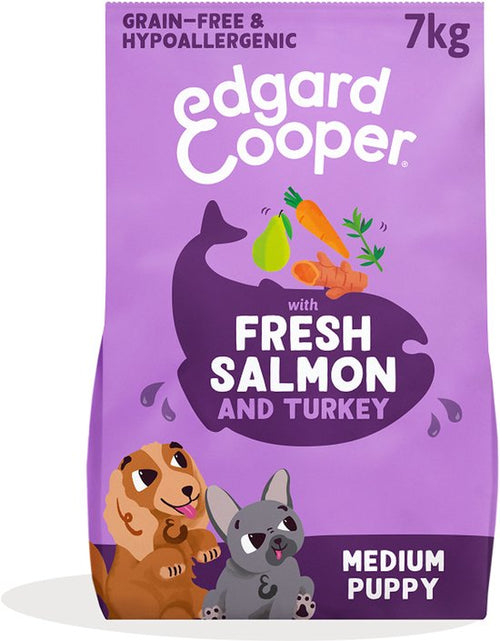Edgard & Cooper puppy hondenbrokken zalm en kalkoen 7kg